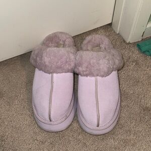 UGG Light Lavender Shearling Slippers